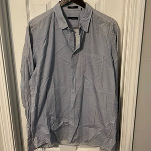 Nice Blue Polka Dot Tatuum Men Shirt XXL